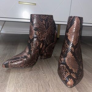 Steve Madden Multicolor Snakeskin Boots